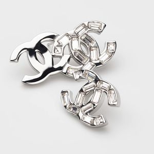 Chanel CC earings metal and strass with collateral costume 22P